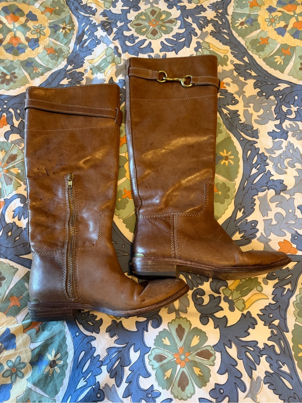 Vintage Coach Brown Leather Riding Boots